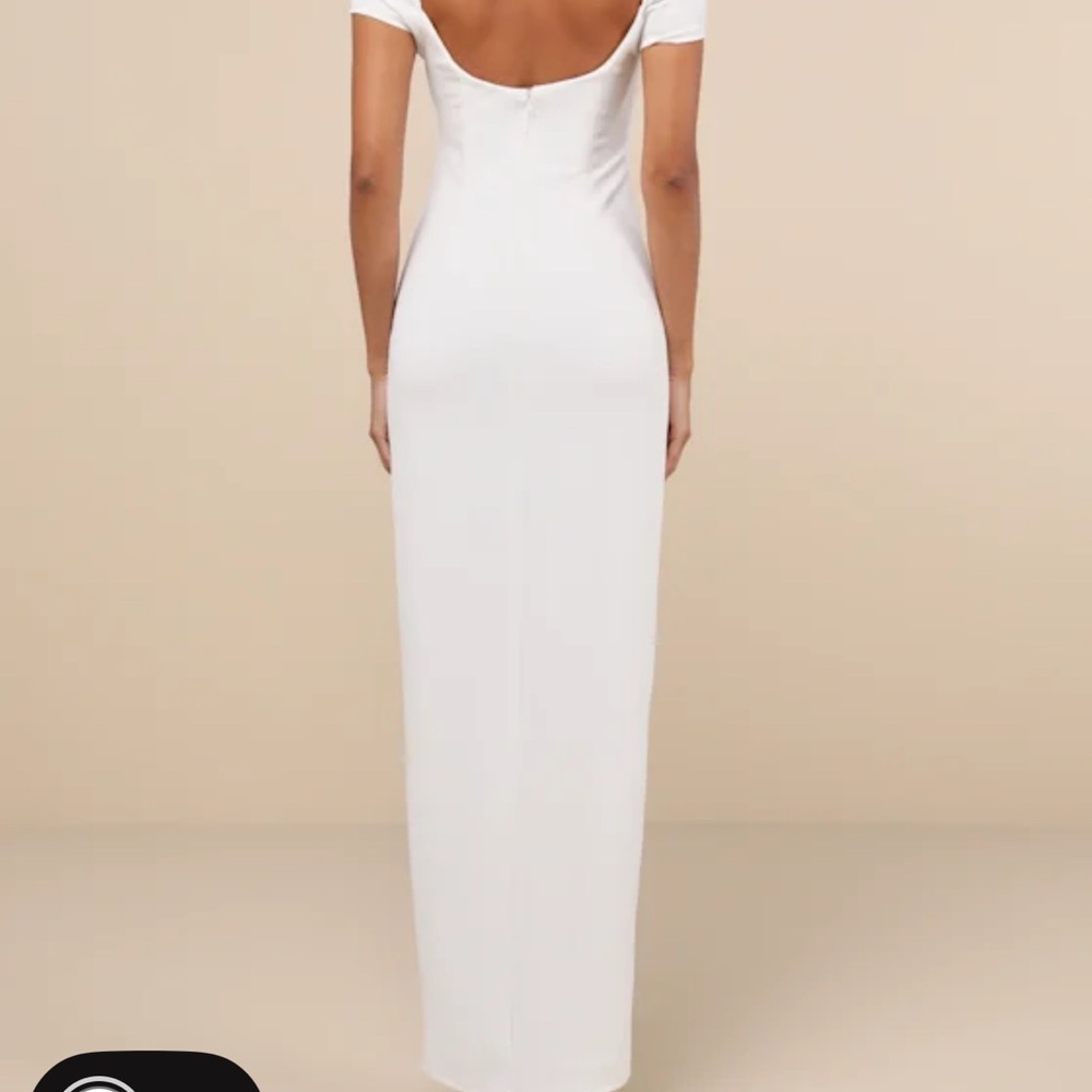 Elegant White Off-Shoulder Dress